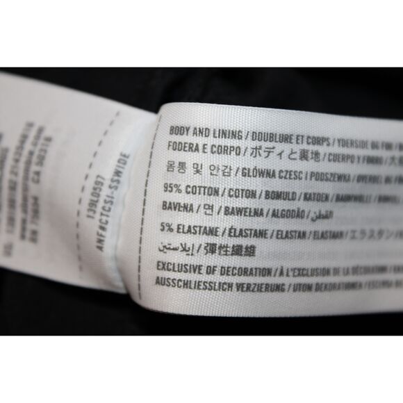 Womens Abercrombie & Fitch Black Cotton Long Sleeve V-Neck Bodysuit Size Small S - Picture 5 of 7